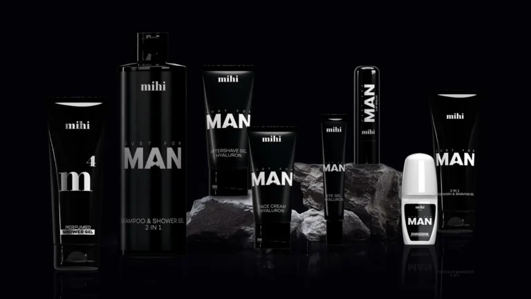 Gamme Homme Mihi Just for MAN : Soins visage, corps et rasage à prix usine.