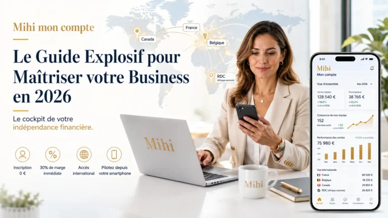Guide Mihi mon compte : Comment gérer l'inscription, la connexion et le plan de rémunération international.